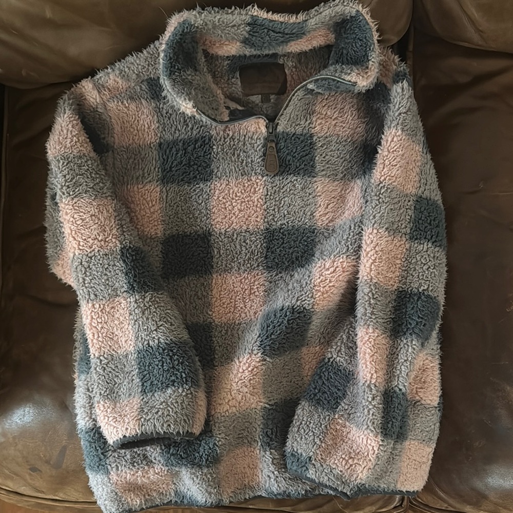 Cozy Plaid Kids Sweatshirt